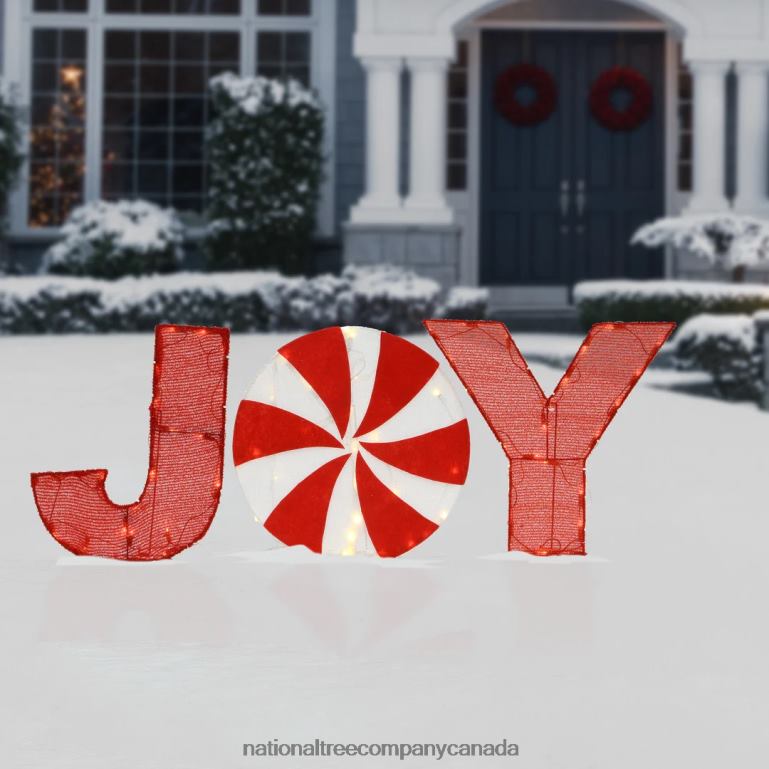 National Tree Company 18\ Pre-Lit JOY Decoration 68R08628