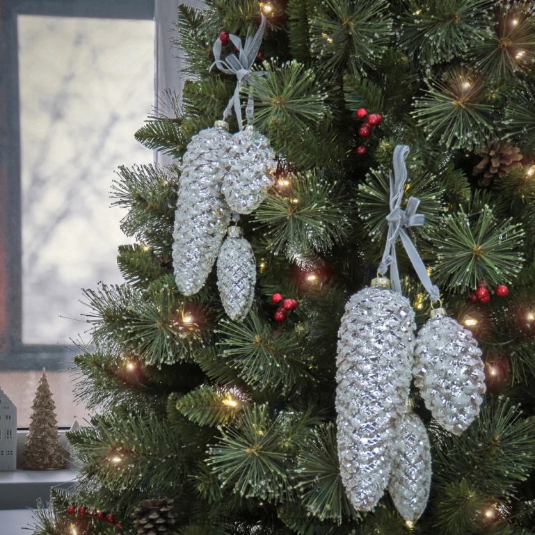 National Tree Company 2 Piece HGTV Home Collection Pinecone Cluster Ornaments 68R08539