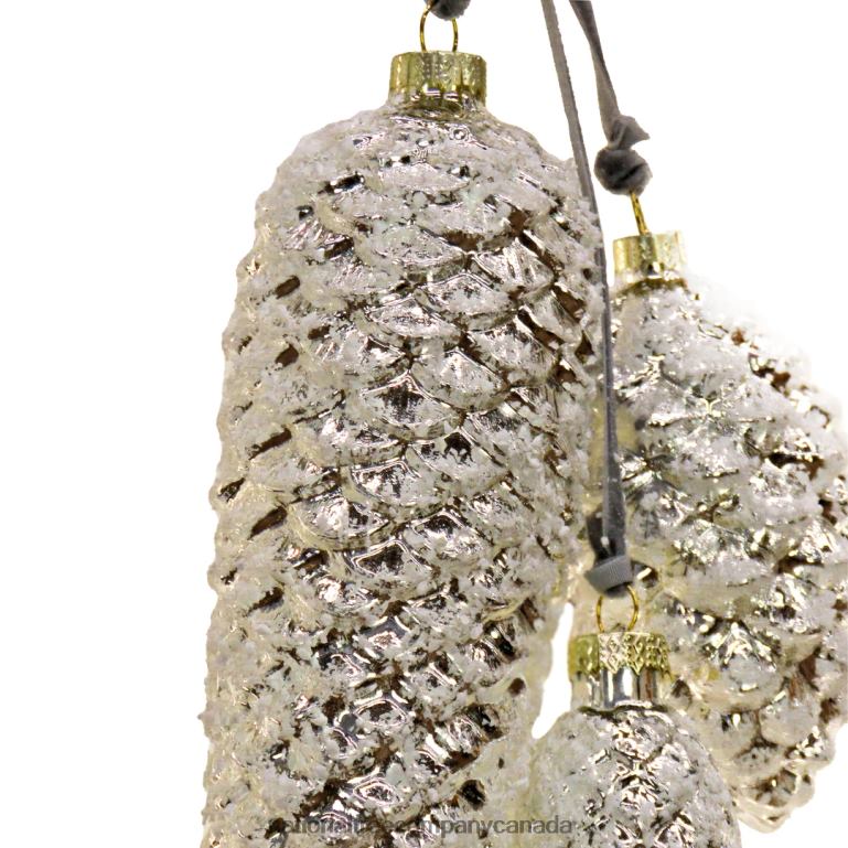 National Tree Company 2 Piece HGTV Home Collection Pinecone Cluster Ornaments 68R08539