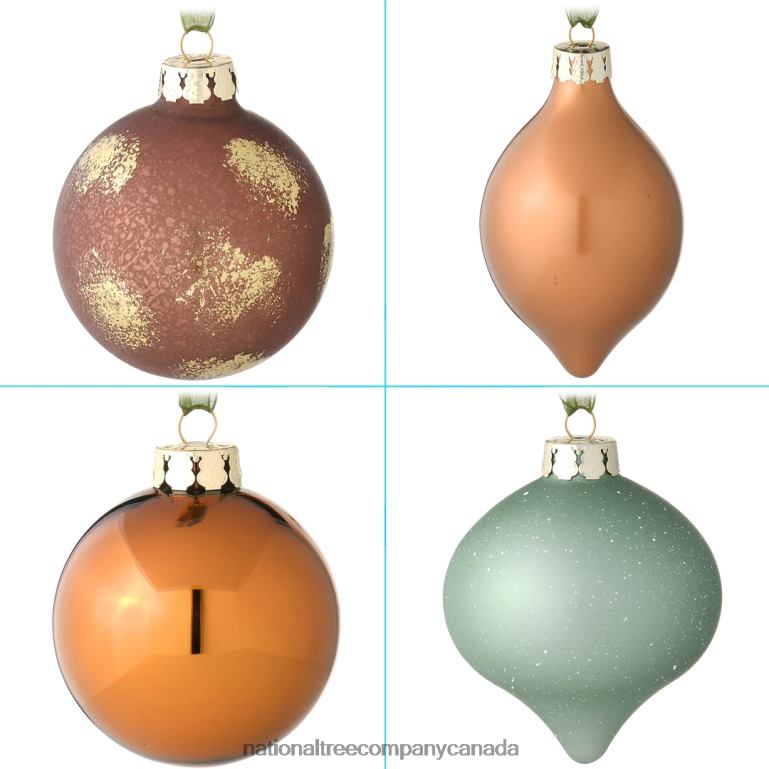 National Tree Company 20-Piece Christmas Tree Ornament Set Alpine Collection 68R08586