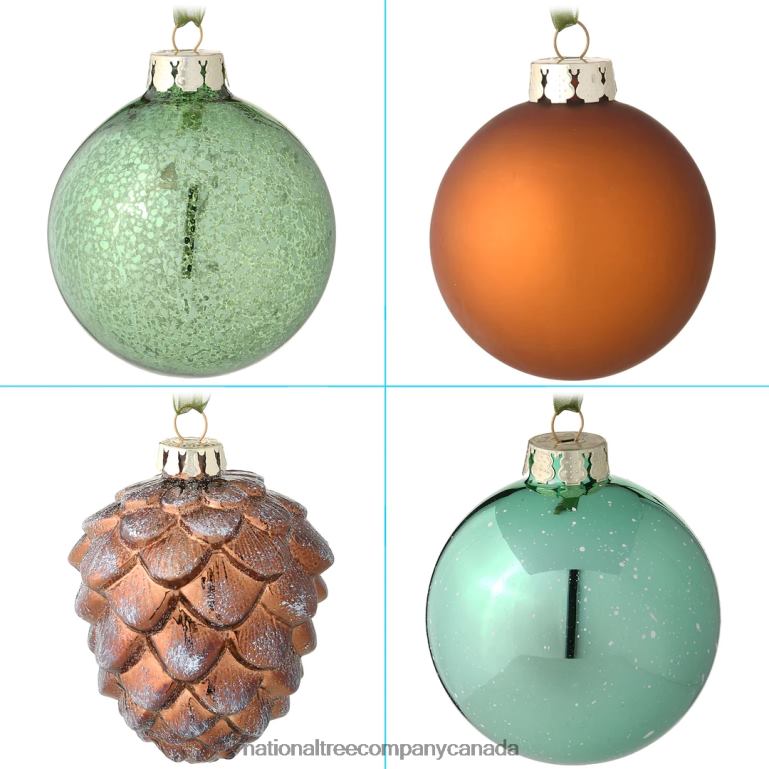 National Tree Company 20-Piece Christmas Tree Ornament Set Alpine Collection 68R08586