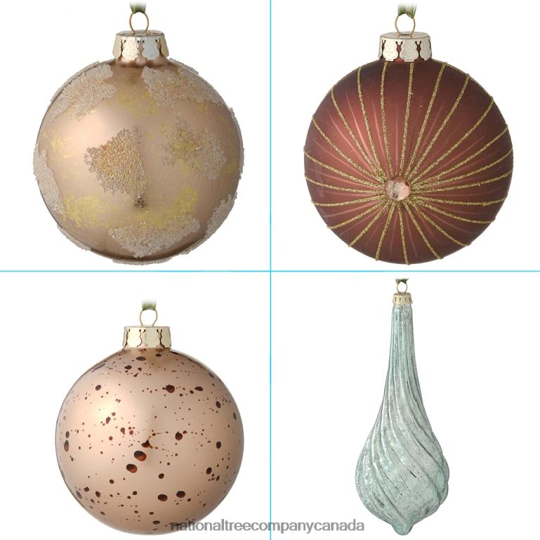 National Tree Company 20-Piece Christmas Tree Ornament Set Alpine Collection 68R08586