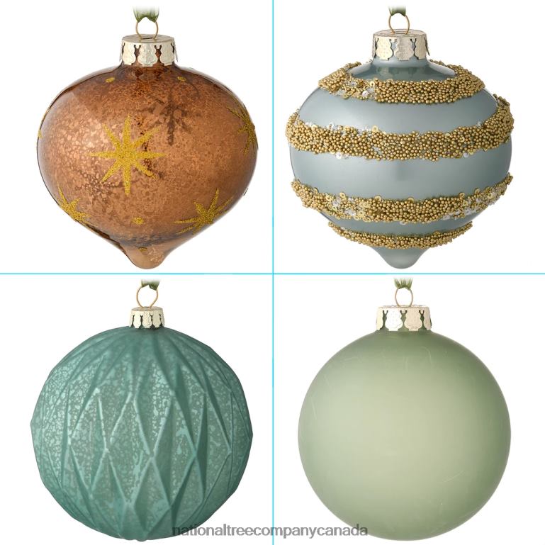 National Tree Company 20-Piece Christmas Tree Ornament Set Alpine Collection 68R08586