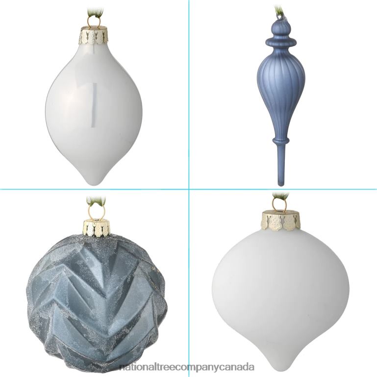 National Tree Company 20-Piece Christmas Tree Ornament Set Arctic Lights Collection 68R08532