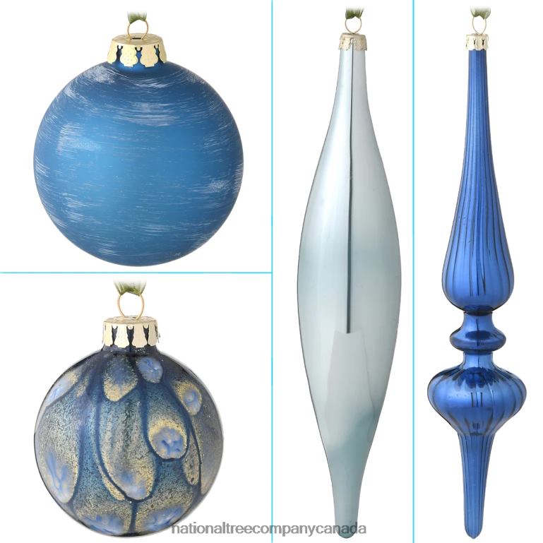 National Tree Company 20-Piece Christmas Tree Ornament Set Arctic Lights Collection 68R08532