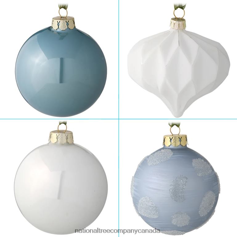 National Tree Company 20-Piece Christmas Tree Ornament Set Arctic Lights Collection 68R08532