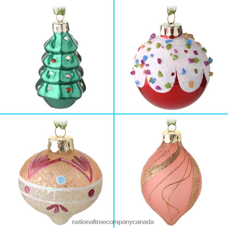 National Tree Company 20-Piece Christmas Tree Ornament Set Be Merry Collection 68R08531