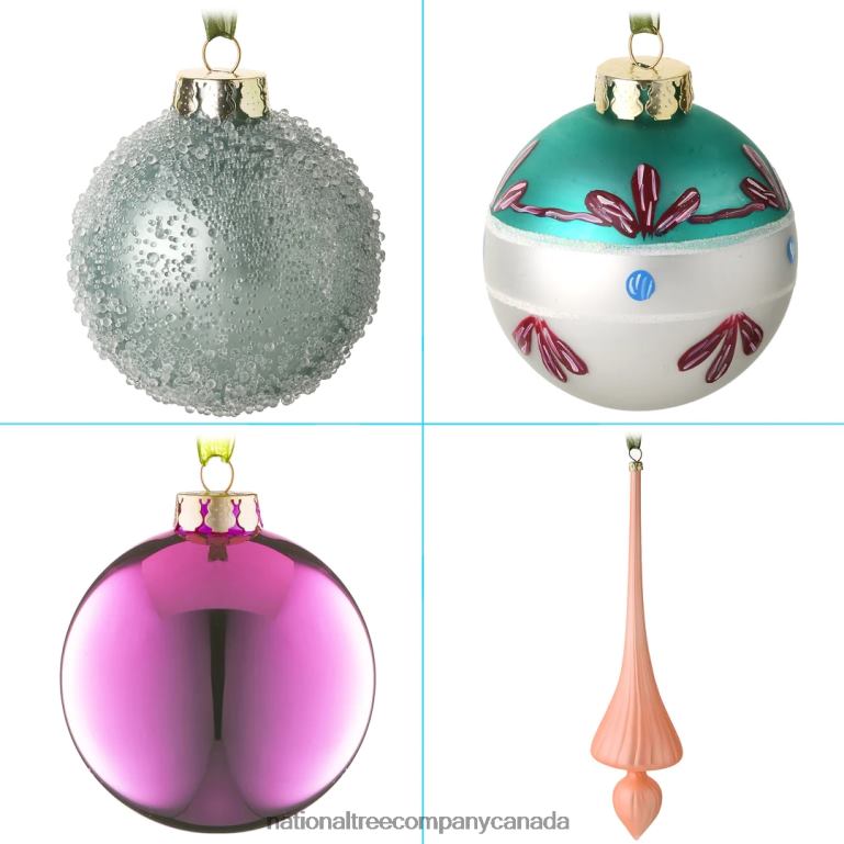 National Tree Company 20-Piece Christmas Tree Ornament Set Be Merry Collection 68R08531