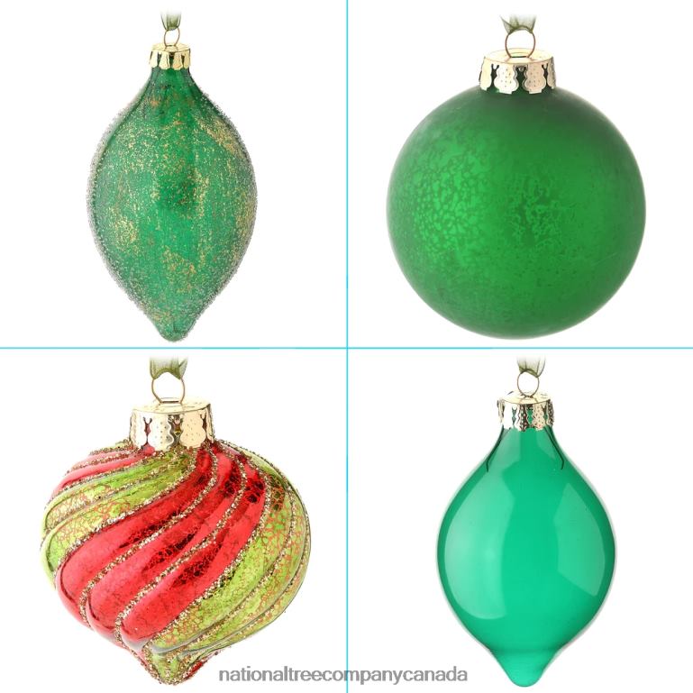 National Tree Company 20-Piece Christmas Tree Ornament Set Rural Homestead Collection 68R08540