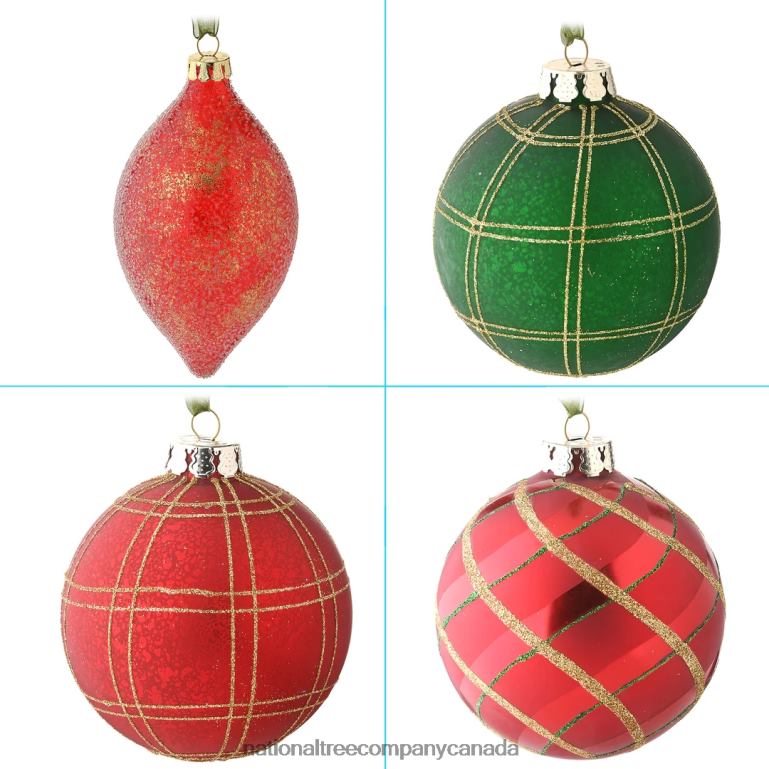 National Tree Company 20-Piece Christmas Tree Ornament Set Rural Homestead Collection 68R08540