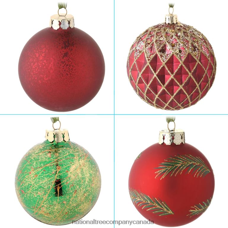 National Tree Company 20-Piece Christmas Tree Ornament Set Rural Homestead Collection 68R08540