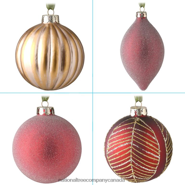 National Tree Company 20-Piece Christmas Tree Ornament Set Vienna Waltz Collection 68R08526