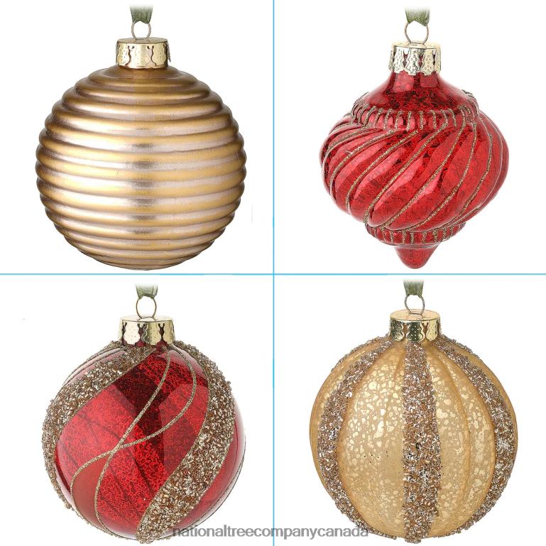 National Tree Company 20-Piece Christmas Tree Ornament Set Vienna Waltz Collection 68R08526