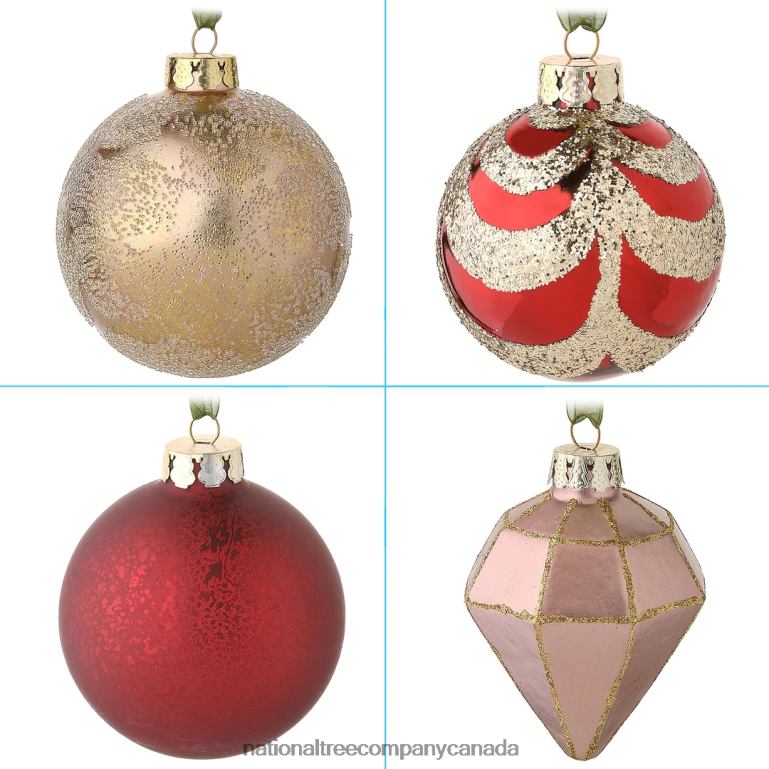 National Tree Company 20-Piece Christmas Tree Ornament Set Vienna Waltz Collection 68R08526