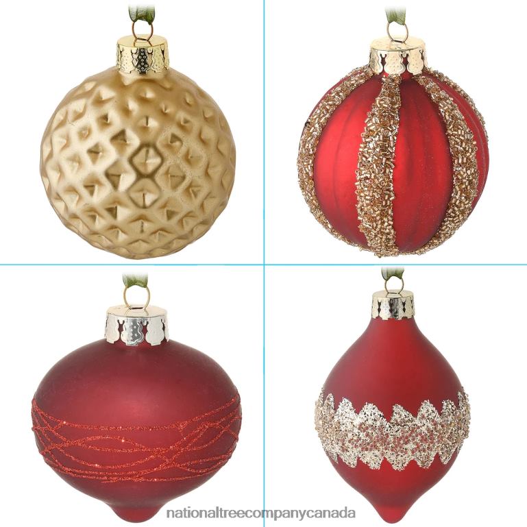 National Tree Company 20-Piece Christmas Tree Ornament Set Vienna Waltz Collection 68R08526