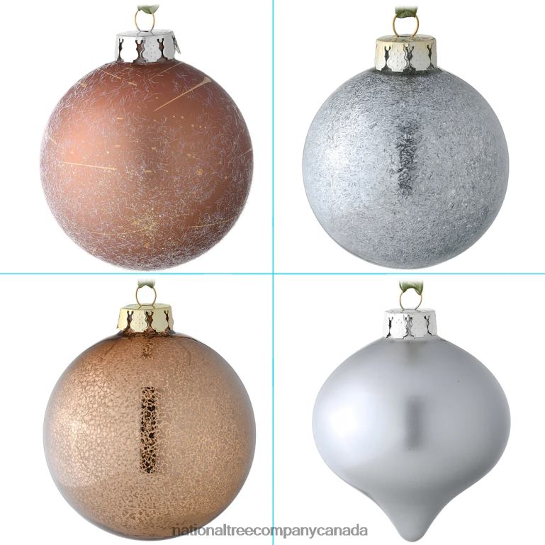 National Tree Company 20-Piece Christmas Tree Ornament Set Yuletide Glam Collection 68R08519