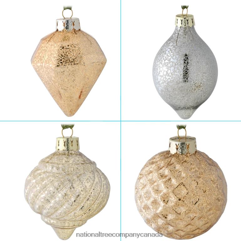 National Tree Company 20-Piece Christmas Tree Ornament Set Yuletide Glam Collection 68R08519