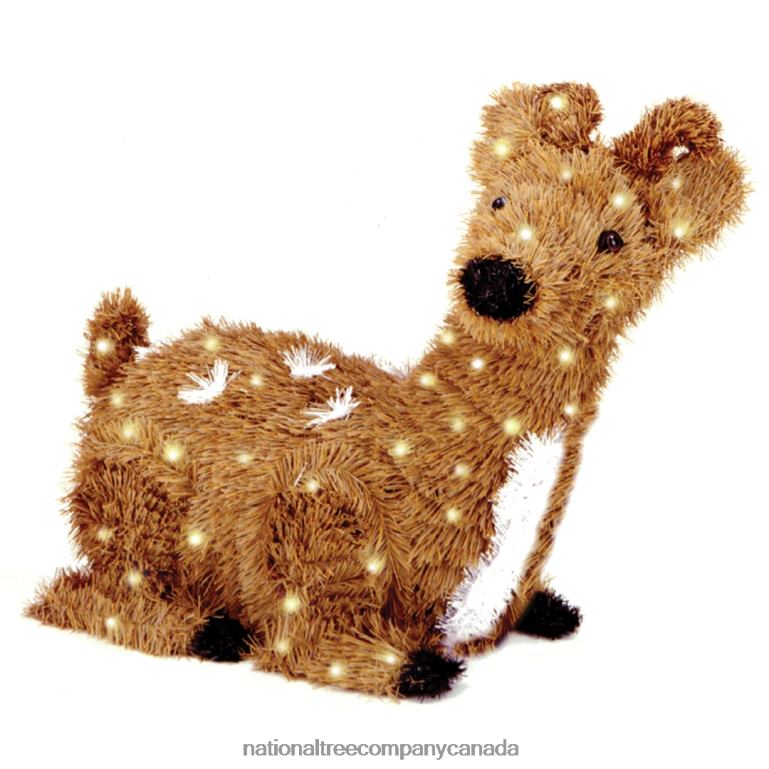 National Tree Company 24 Resting Reindeer with Clear Lights 68R08627