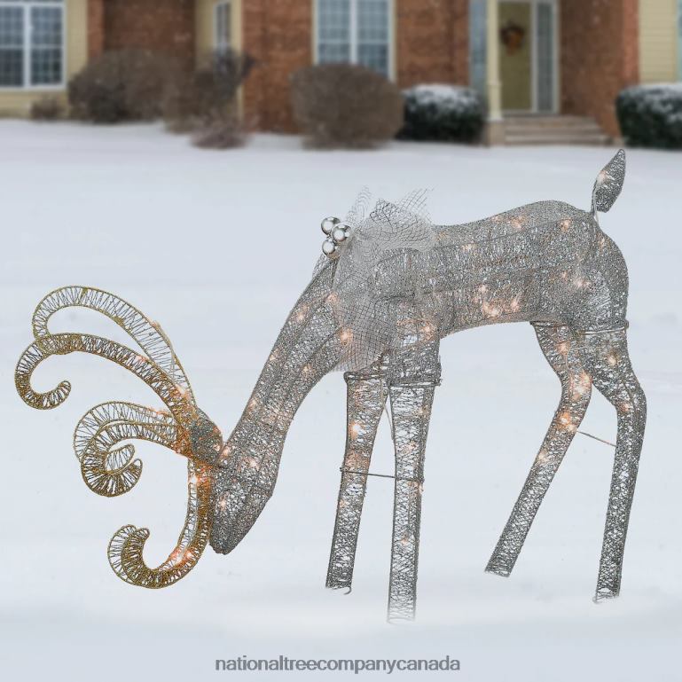 National Tree Company 28in Reindeer Decoration with LED Lights 68R08634