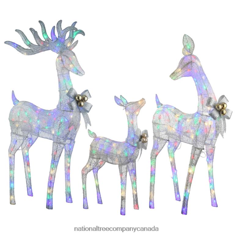 National Tree Company 3-Piece Deer Family with LED Lights 68R08622