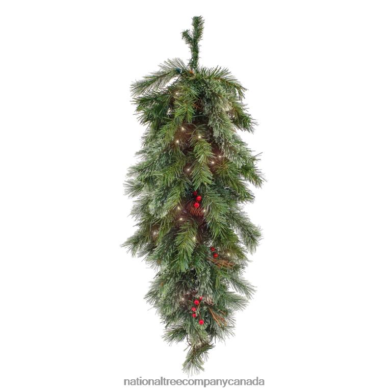 National Tree Company 36 Glistening Pine Teardrop with LED Lights 68R08442