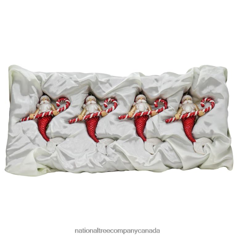 National Tree Company 4 Piece HGTV Home Collection Santa Merman Ornaments 68R08521