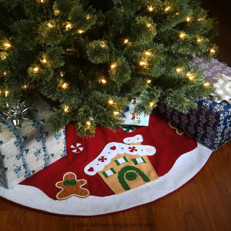 National Tree Company 48\ Be Merry Collection Gingerbread House Tree Skirt 68R08553