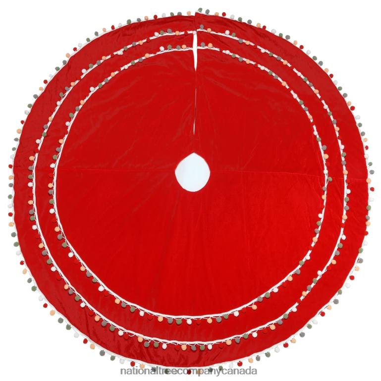National Tree Company 48 General Store Collection Red Velvet Tree Skirt 68R08550
