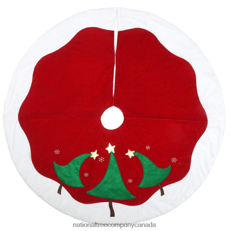 National Tree Company 48 General Store Collection Red and White Tree Skirt 68R08583
