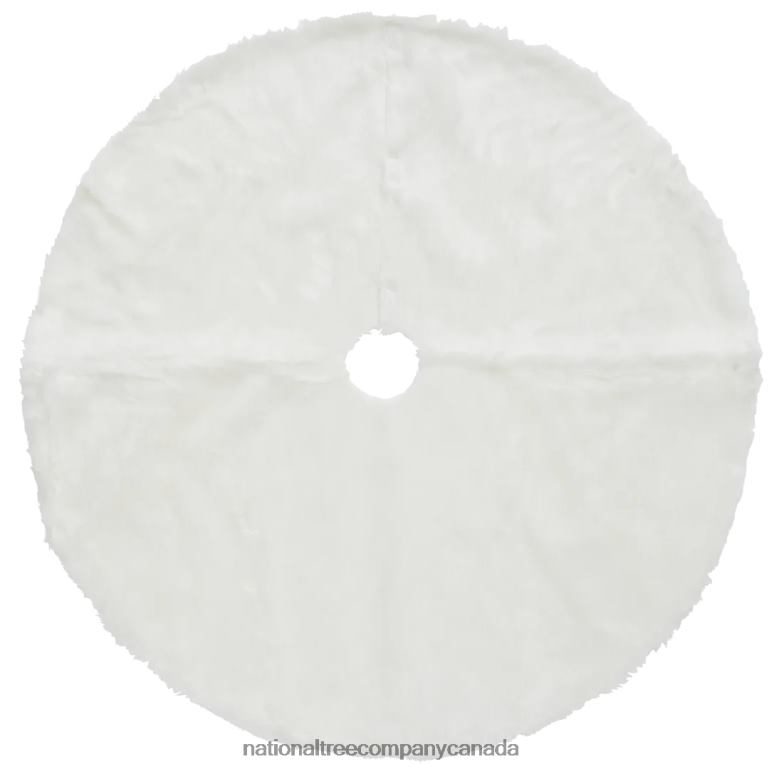 National Tree Company 48 General Store Collection White Faux Fur Tree Skirt 68R08563