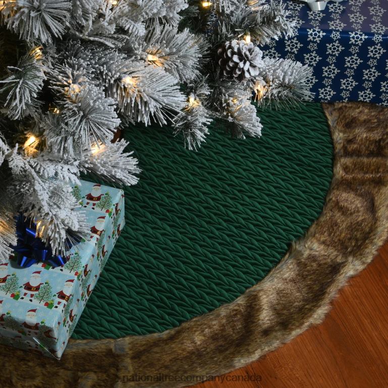 National Tree Company 48\ Rural Homestead Collection Quilted Tree Skirt 68R08579