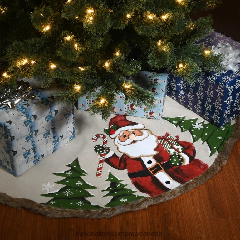 National Tree Company 48\ Rural Homestead Collection Santa Tree Skirt 68R08568