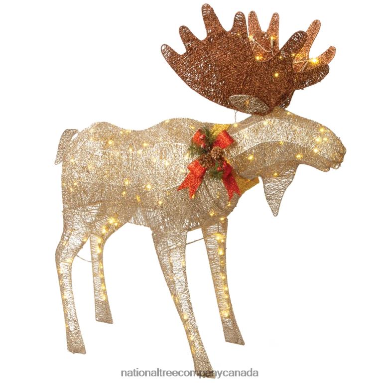 National Tree Company 48 in Moose Decoration with White LED Lights 68R08677