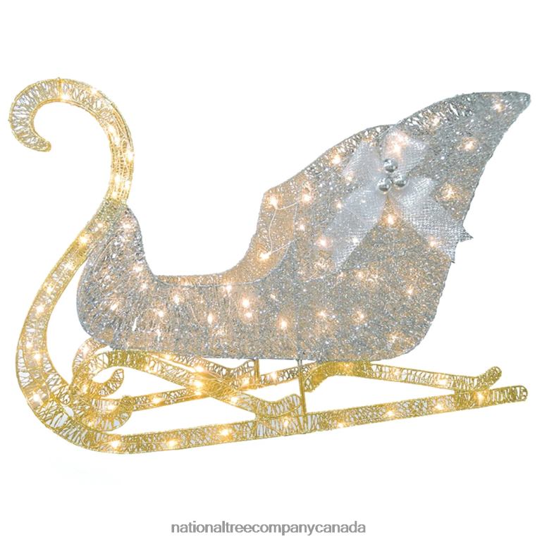 National Tree Company 48 in Santas Sleigh with Cool White LED Lights 68R08595