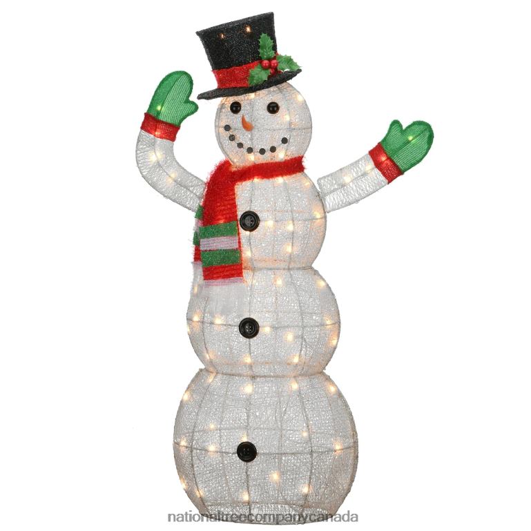 National Tree Company 48 in Snowman Decoration with Clear Lights 68R08619