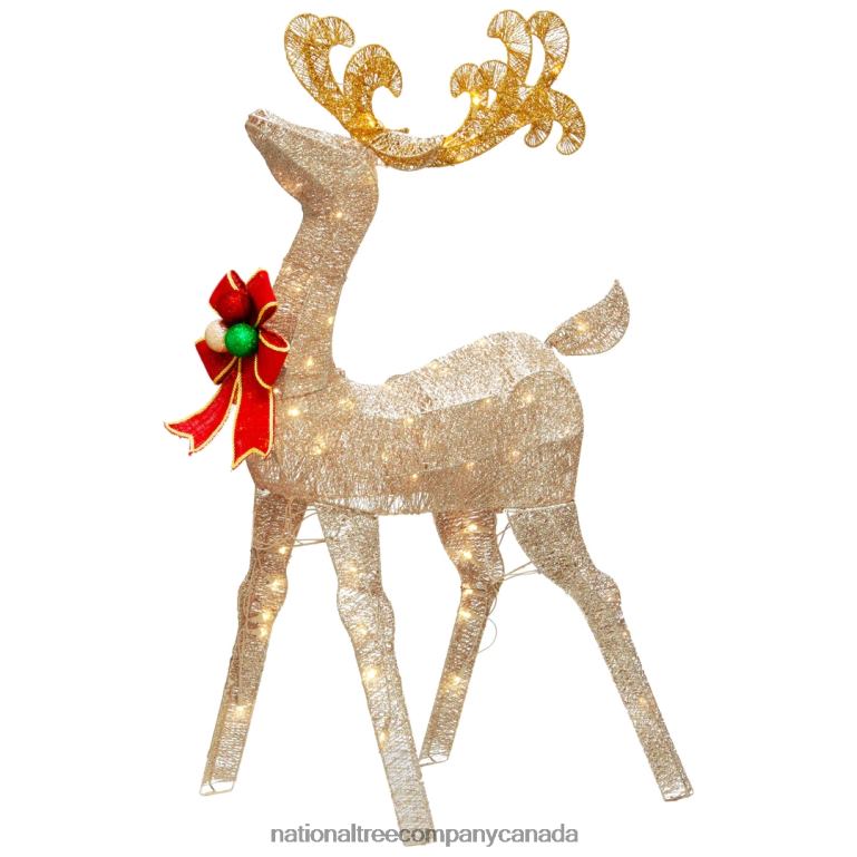 National Tree Company 48in Reindeer Decoration with White LED Lights 68R08614