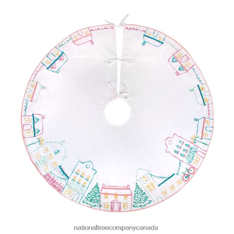 National Tree Company 52 HGTV Home Collection Village Scene Tree Skirt 68R08575