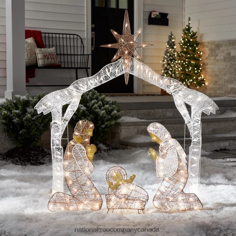 National Tree Company 55\ Crystal Splendor Prelit Nativity Set 68R08618