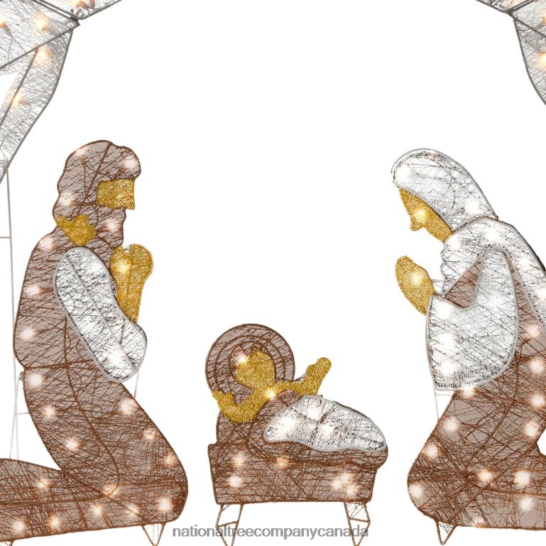 National Tree Company 55\ Crystal Splendor Prelit Nativity Set 68R08618