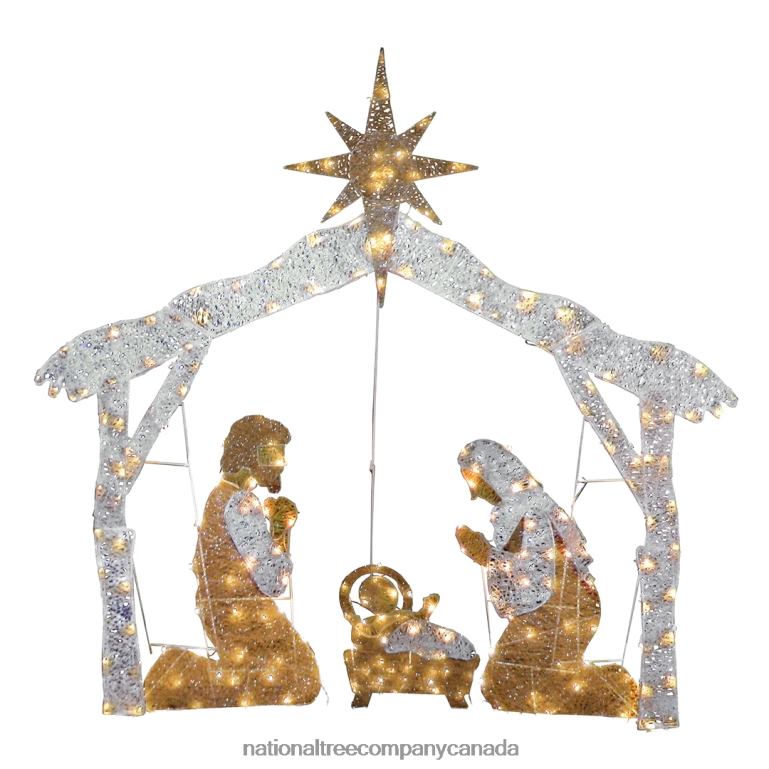 National Tree Company 55\ Crystal Splendor Prelit Nativity Set 68R08618