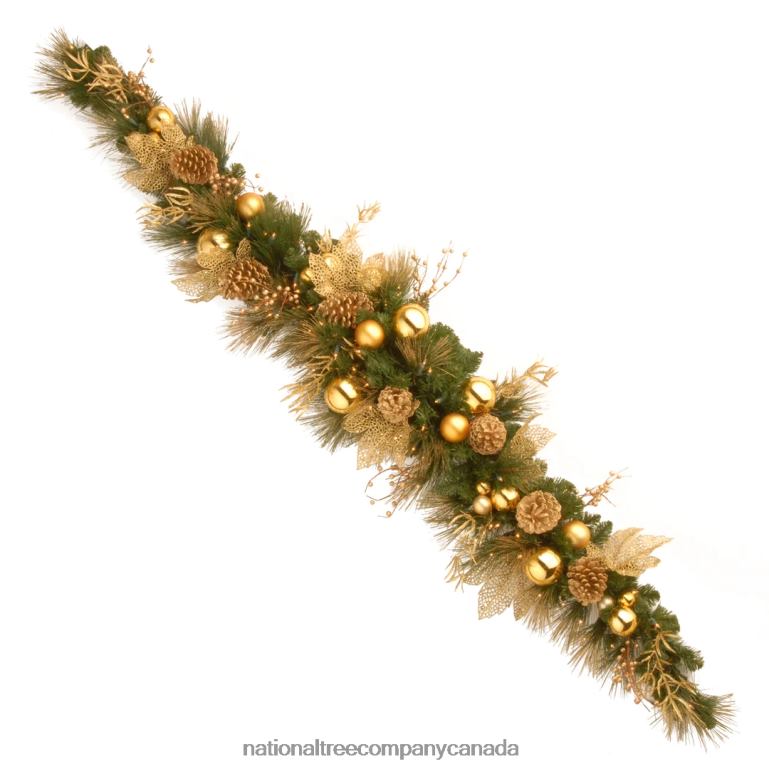 National Tree Company 6 ft Decorative Collection Elegance Swag with Clear Lights 68R08480