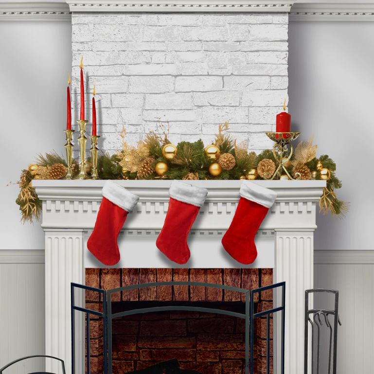 National Tree Company 6 ft Decorative Collection Elegance Swag with Clear Lights 68R08480