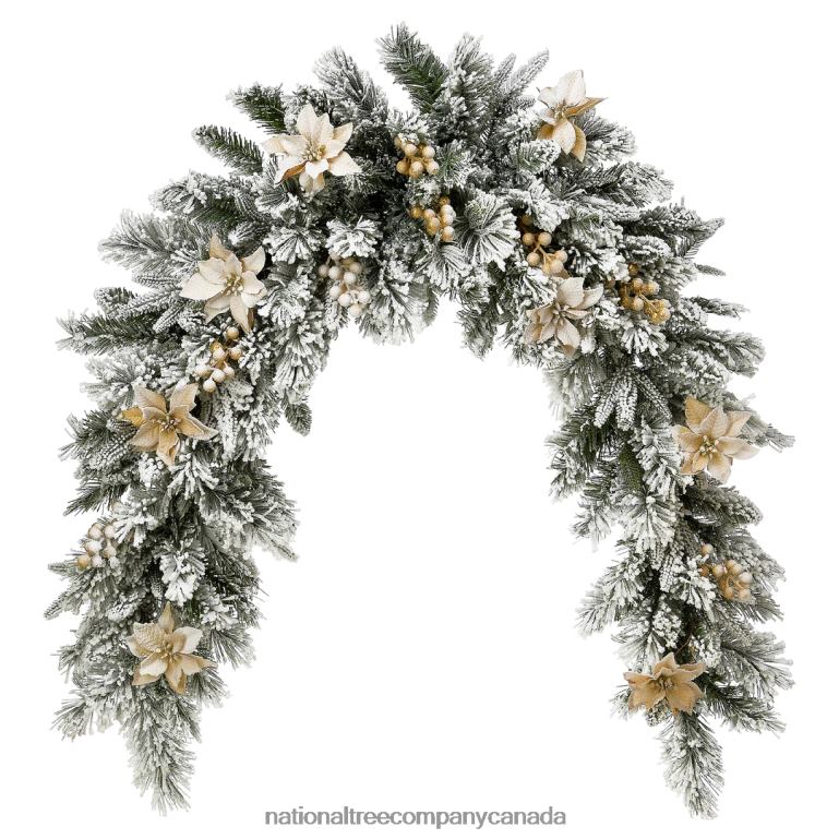 National Tree Company 6 ft Frosted Colonial Fir Mantle Swag 68R08483