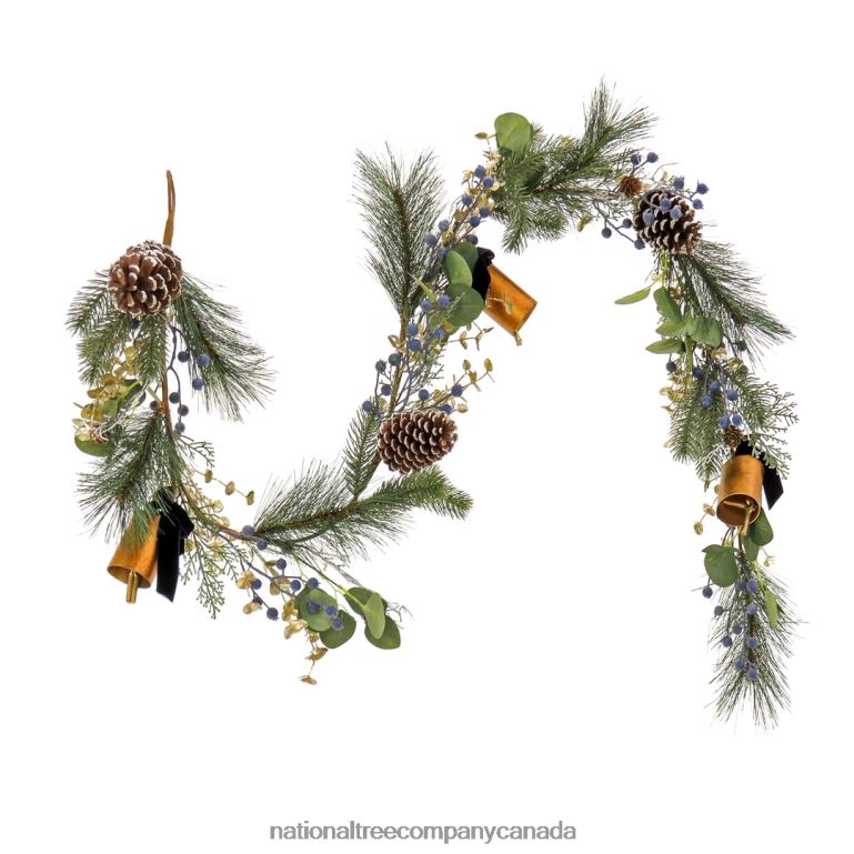 National Tree Company 6 ft HGTV Home Collection Swiss Chic Garland 68R08418
