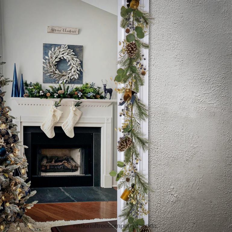 National Tree Company 6 ft HGTV Home Collection Swiss Chic Garland 68R08418