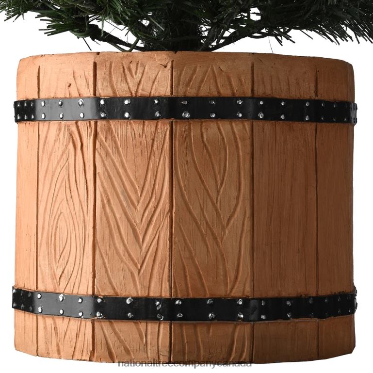 National Tree Company 6 ft Snowy Sheffield Spruce Slim Half Tree with Clear Lights 68R0886