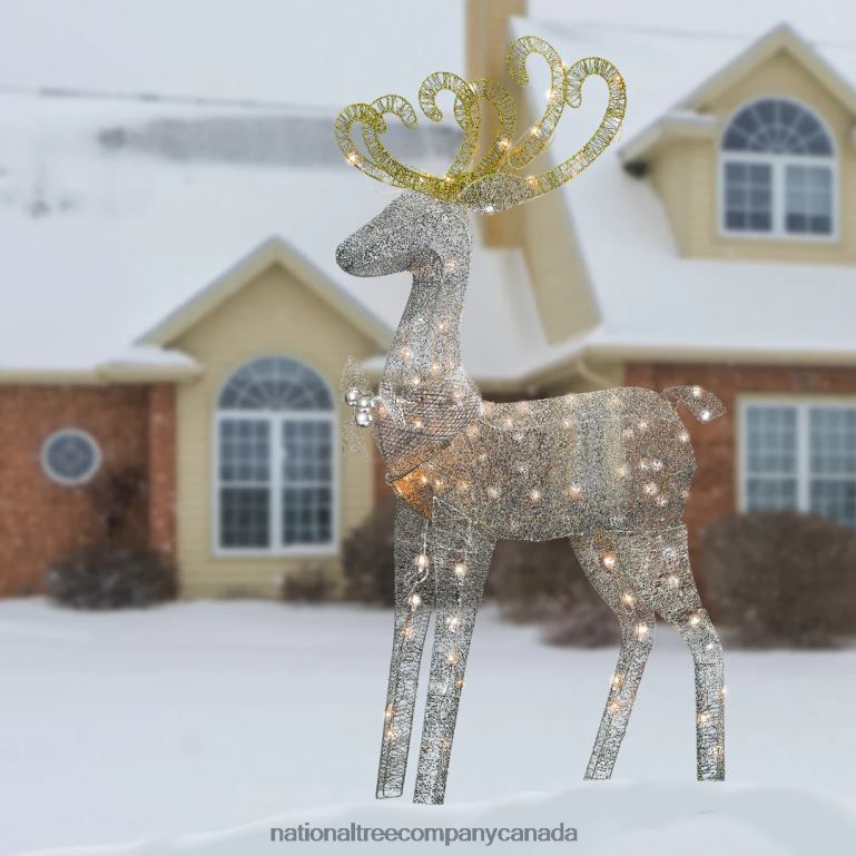 National Tree Company 60 in Reindeer Decoration with Clear Lights 68R08610