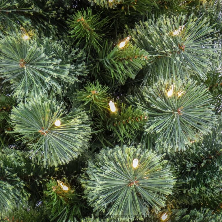 National Tree Company 7 ft Pre-Lit Curtis Pine Pencil Slim Tree with LED Lights 68R0859