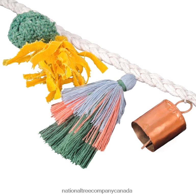 National Tree Company 72\ HGTV Home Collection Multicolor Boho Garland 68R08420