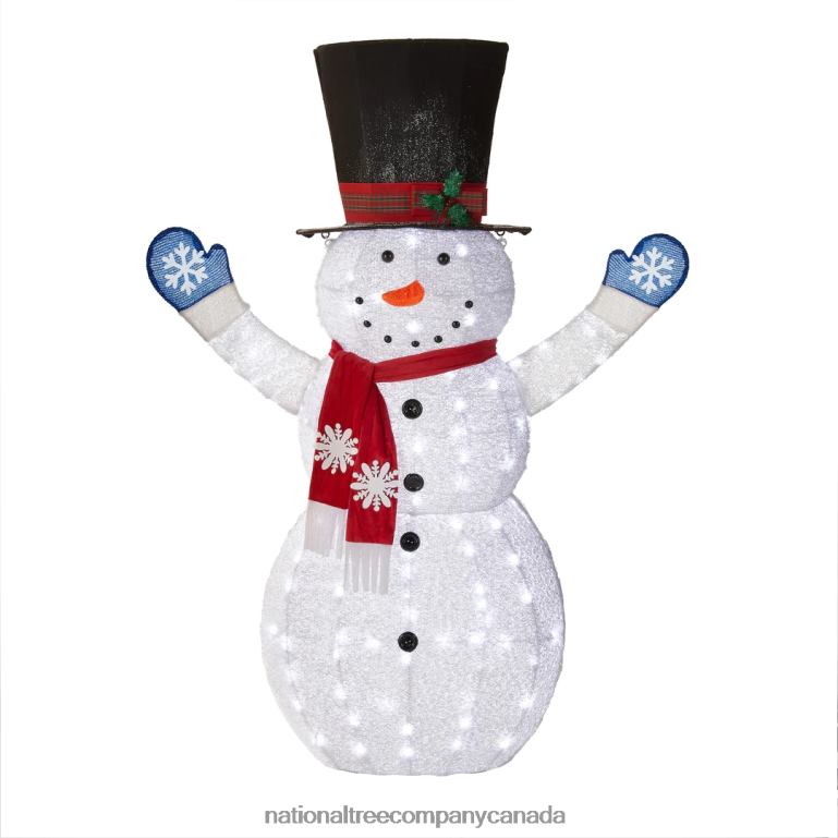 National Tree Company 72 Snowman Decoration with White LED Lights 68R08601